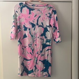 Lilly Pulitzer Pink and Blue Fabric